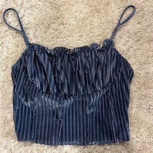 cinched cropped tank